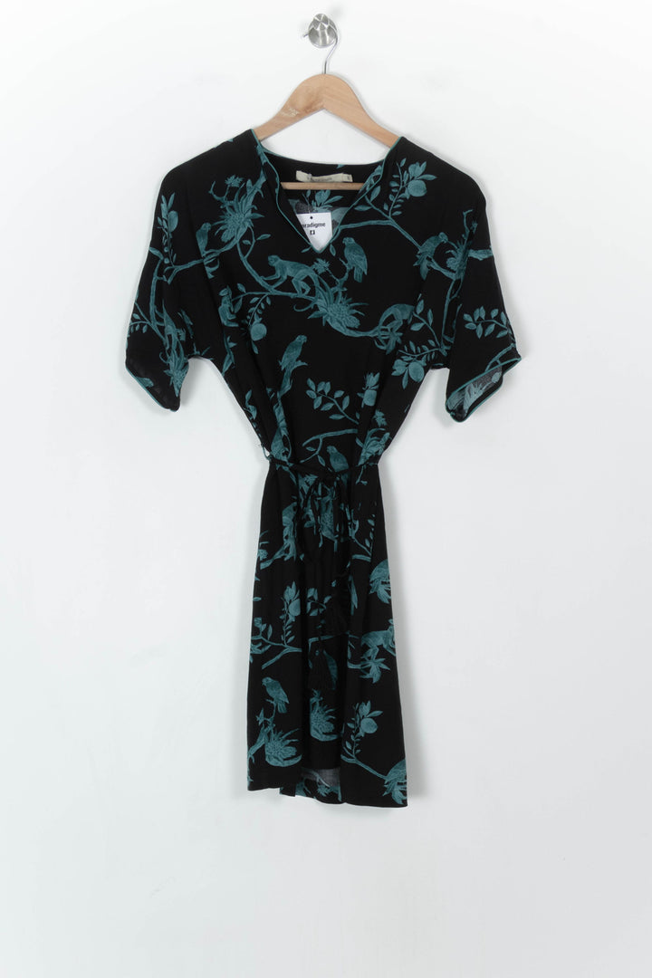 Robe Noire et Verte - Taille S/36 de la marque La Fée Maraboutée | PARAD122617 - Vendu par Paradigme - Image 2