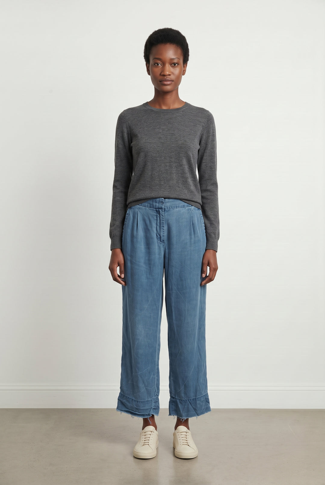 Pantalon Large Bleu - Taille S/36 de la marque Claudie Pierlot | PARAD122618 - Vendu par Paradigme - Image 1