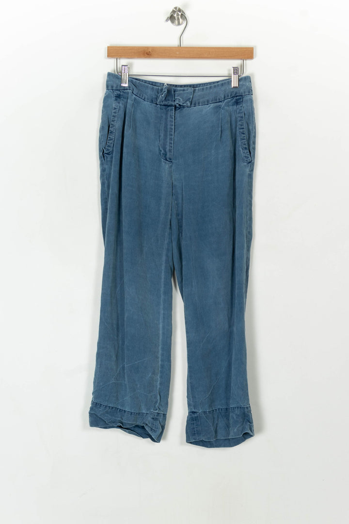 Pantalon Large Bleu - Taille S/36 de la marque Claudie Pierlot | PARAD122618 - Vendu par Paradigme - Image 2