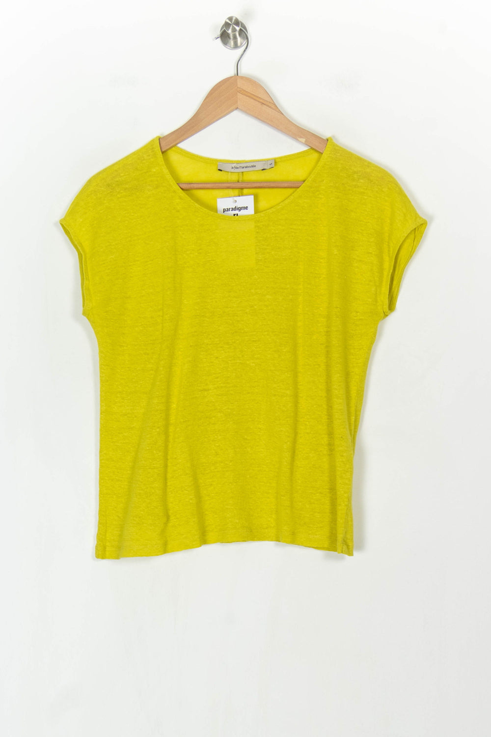Tee-shirt Jaune - Taille S/36 de la marque La Fée Maraboutée | PARAD122620 - Vendu par Paradigme - Image 2