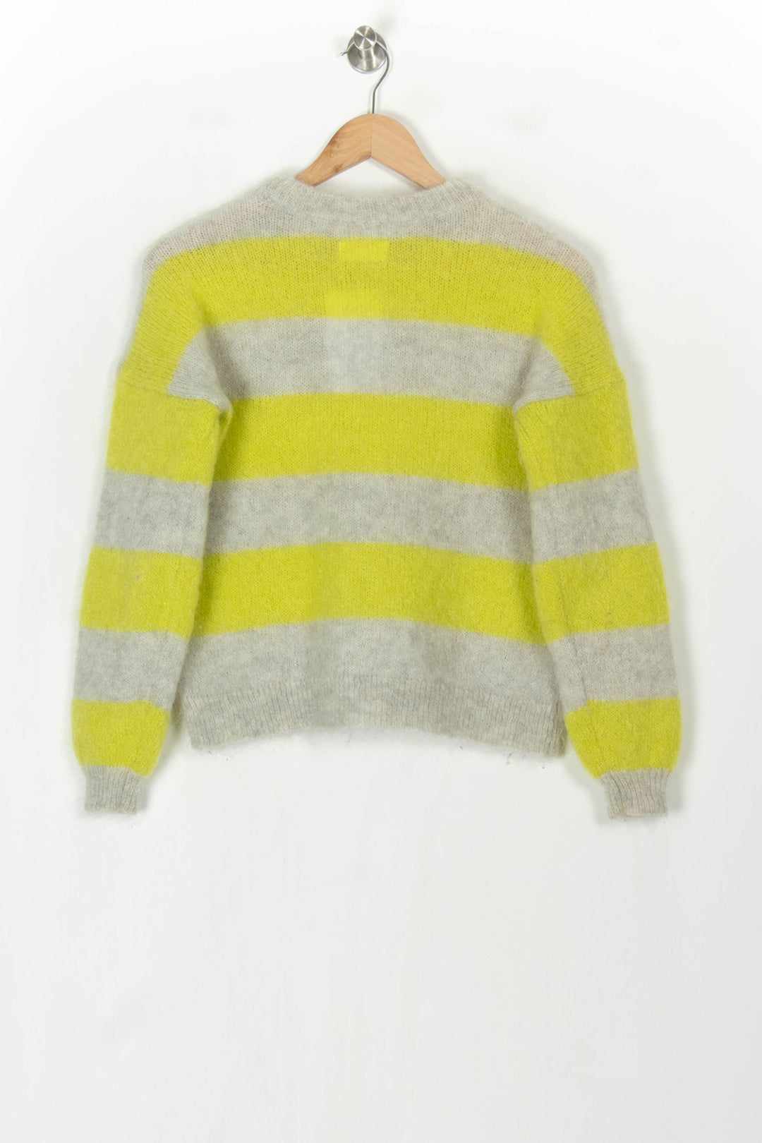 Pull Rayé Jaune et Gris - Taille XS/34 de la marque Des petits hauts | PARAD122621 - Vendu par Paradigme - Image 5
