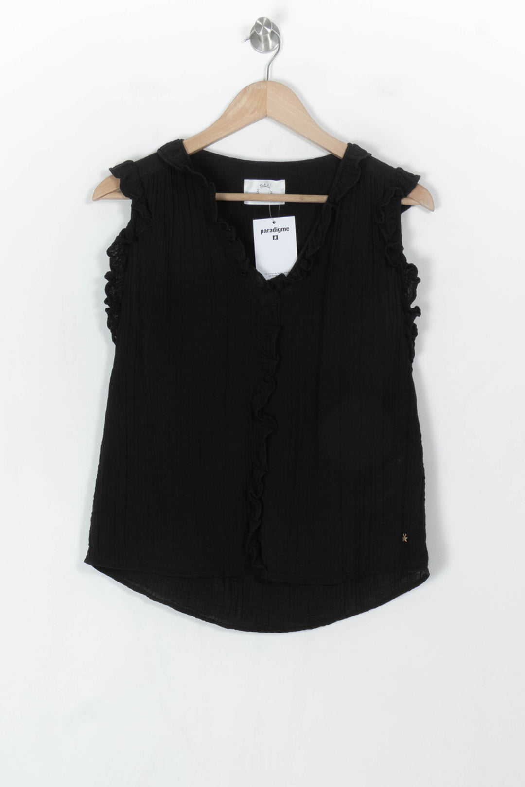 Blouse Noire - Taille XS/34 de la marque Des petits hauts | PARAD122623 - Vendu par Paradigme - Image 2