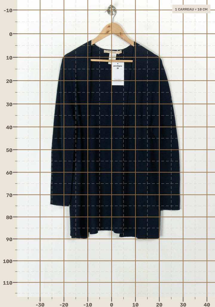 Cardigan Bleu - Taille M/38 de la marque La Fée Maraboutée | PARAD122624 - Vendu par Paradigme - Image 4