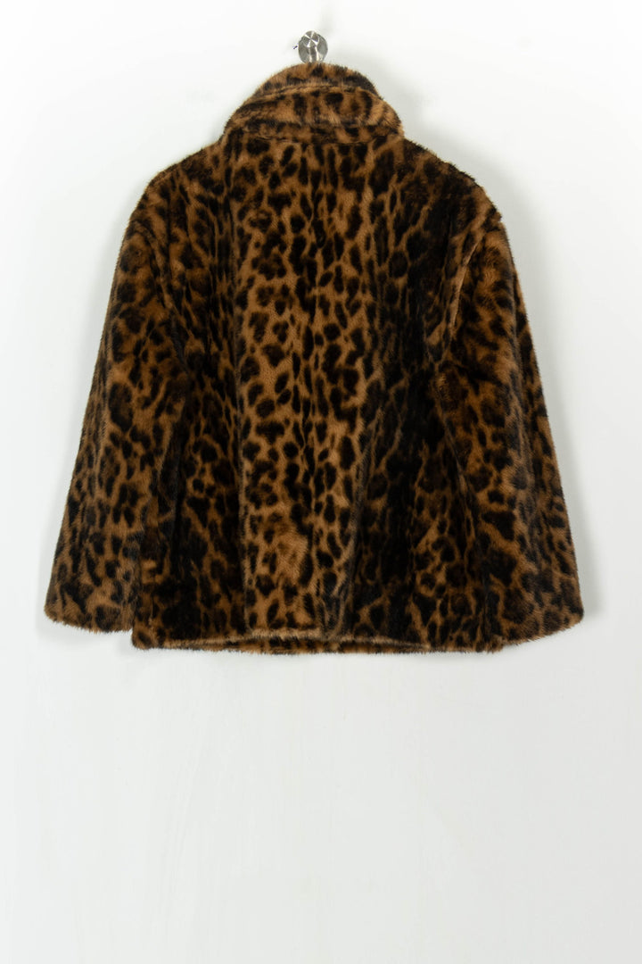 Manteau Léopard Marron et Noir - Taille L/40 de la marque Rosaé Paris | PARAD122626 - Vendu par Paradigme - Image 5