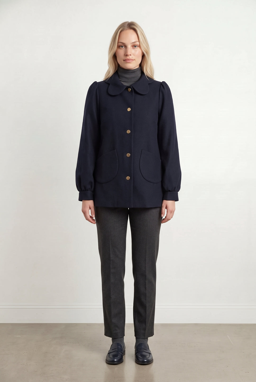 Manteau Bleu - Taille L/40 de la marque Rosaé Paris | PARAD122627 - Vendu par Paradigme - Image 1