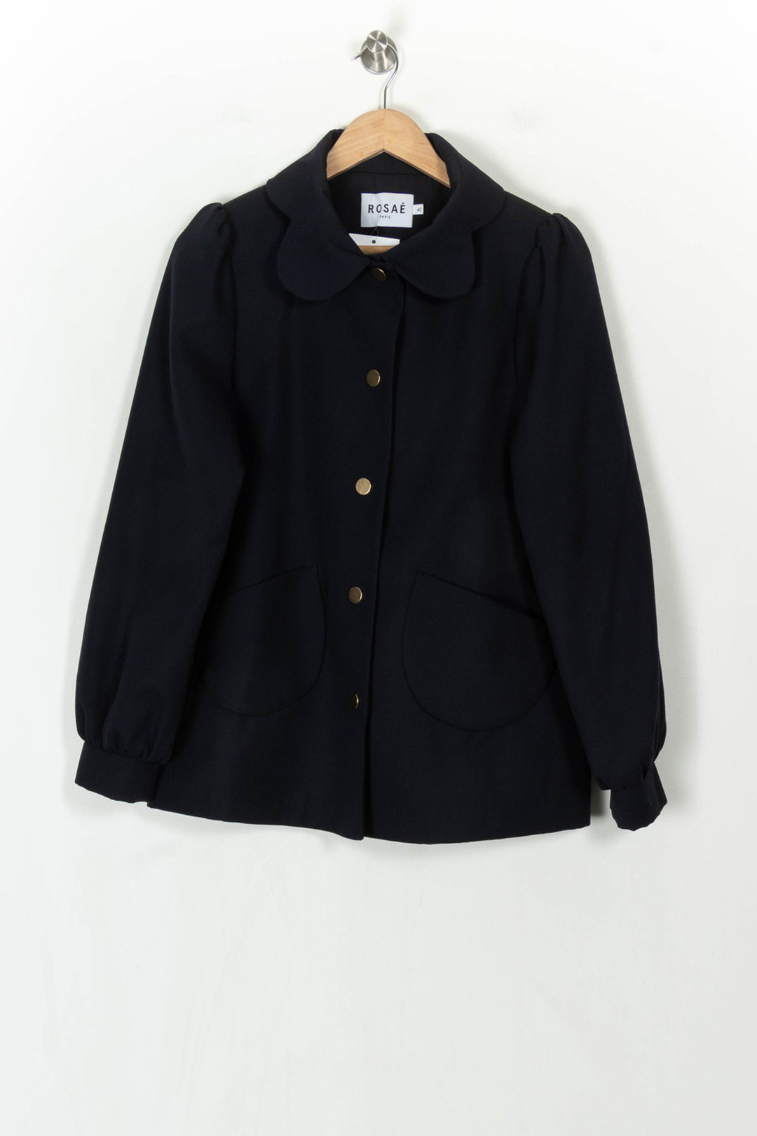 Manteau Bleu - Taille L/40 de la marque Rosaé Paris | PARAD122627 - Vendu par Paradigme - Image 2