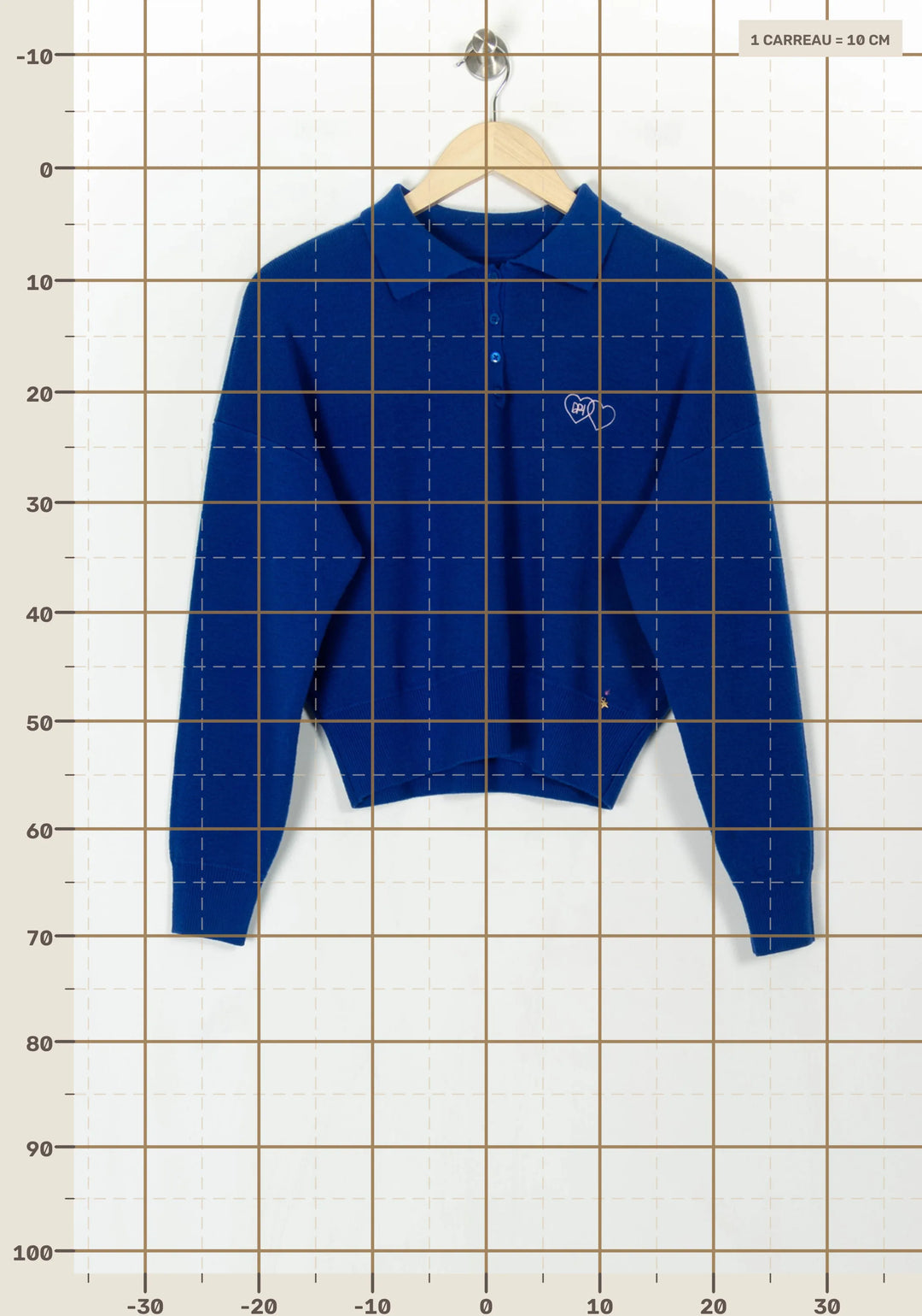 Polo Bleu - Taille XS/34 de la marque Des petits hauts | PARAD122629 - Vendu par Paradigme - Image 4