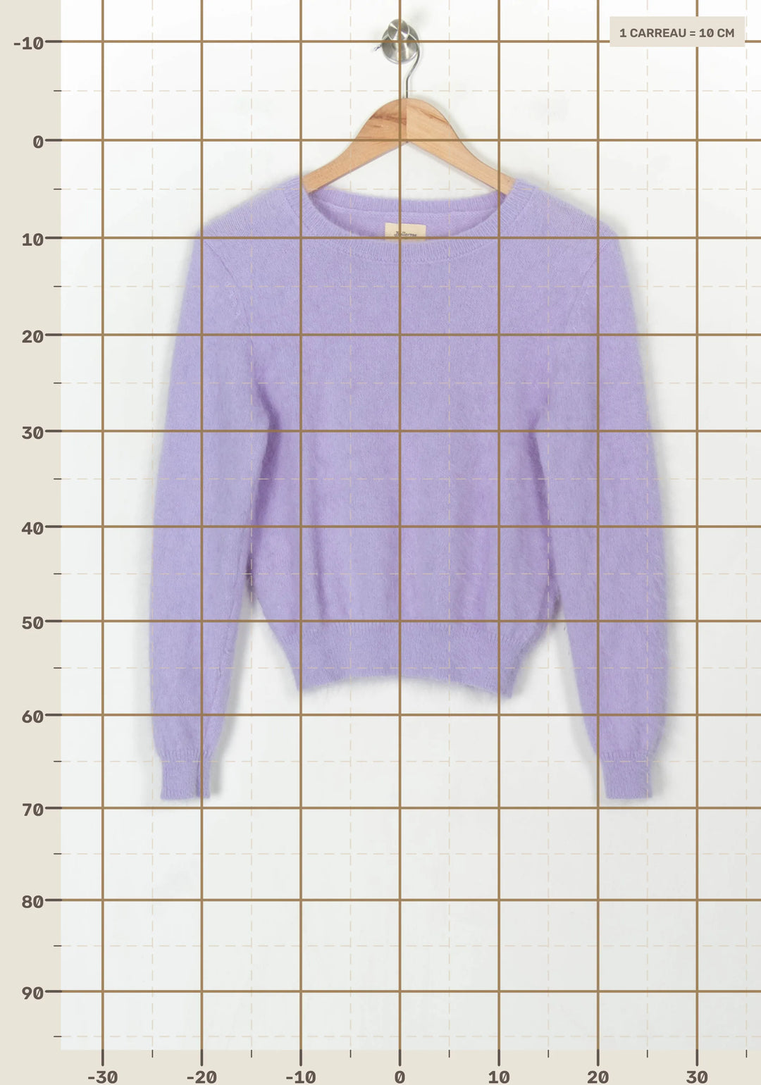 Pull Violet - Taille S/36 de la marque Bellerose | PARAD122631 - Vendu par Paradigme - Image 4