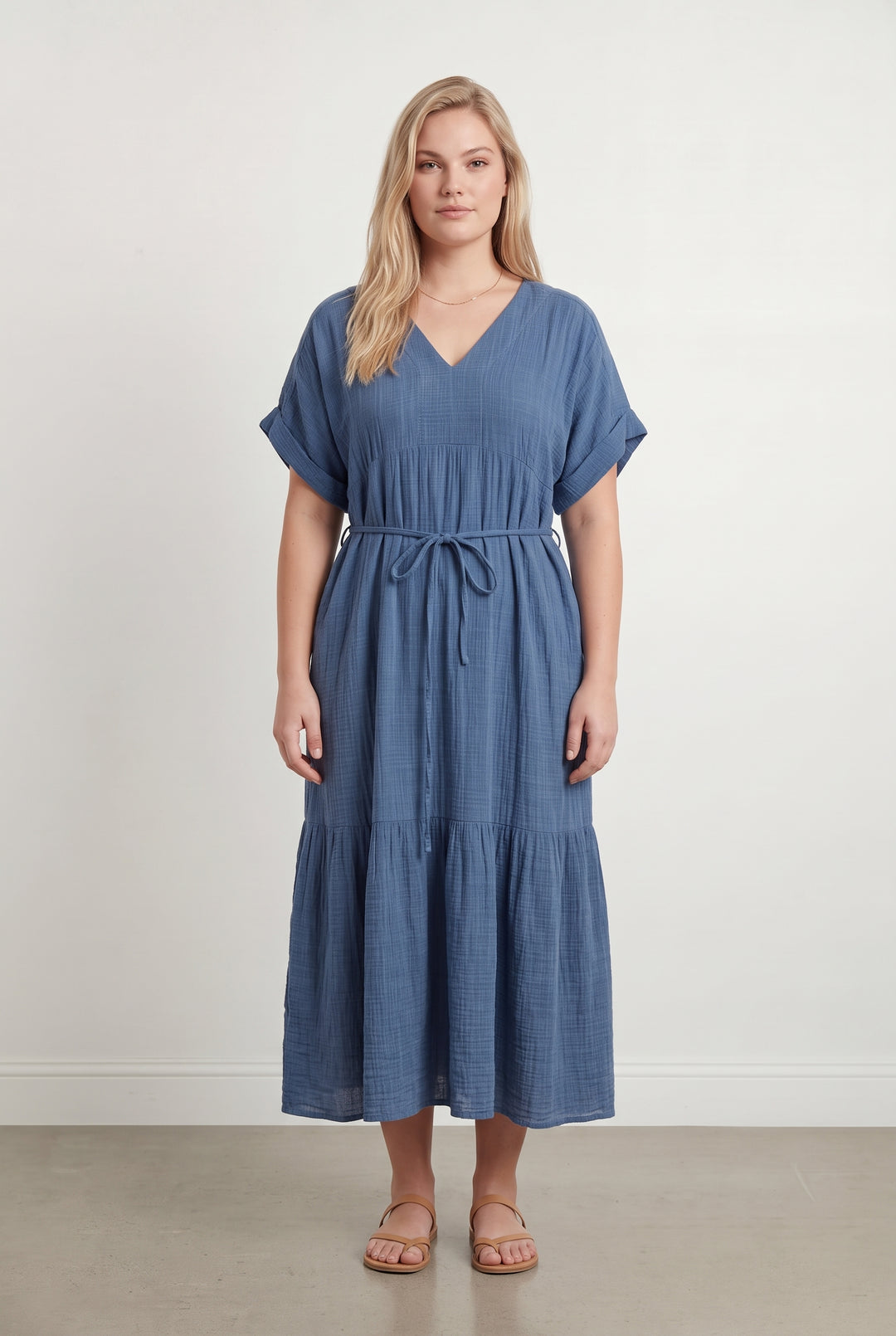 Robe Longue Bleue - Taille XL/42 de la marque Stella Forest | PARAD122635 - Vendu par Paradigme - Image 1