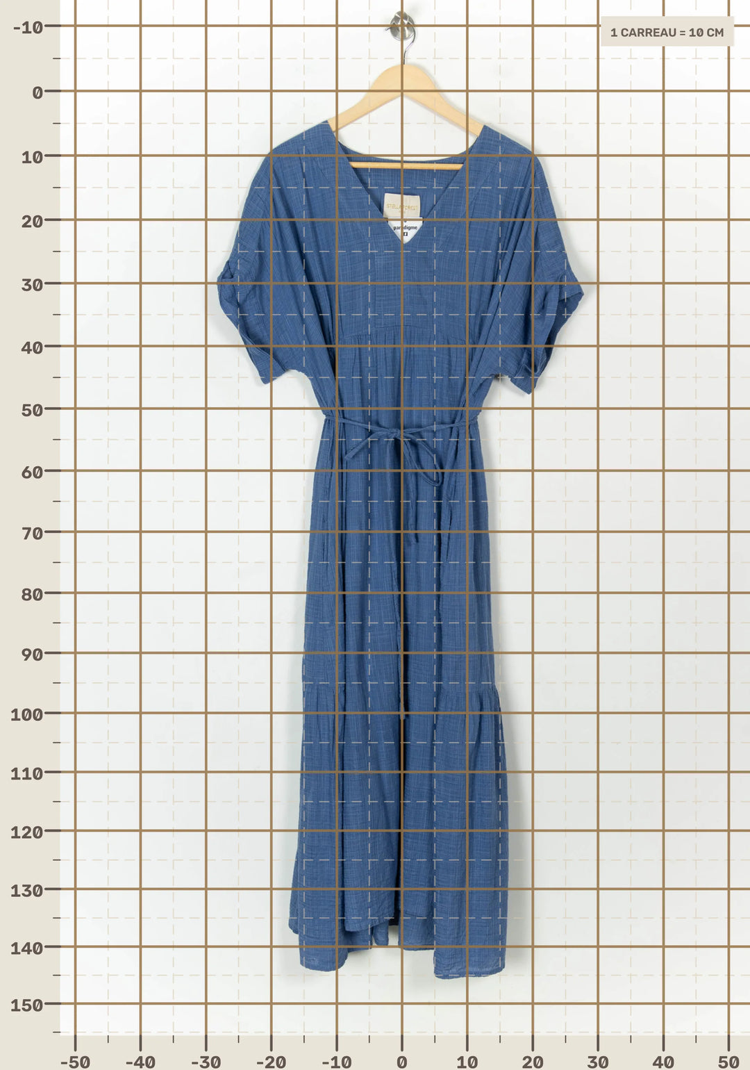 Robe Longue Bleue - Taille XL/42 de la marque Stella Forest | PARAD122635 - Vendu par Paradigme - Image 4
