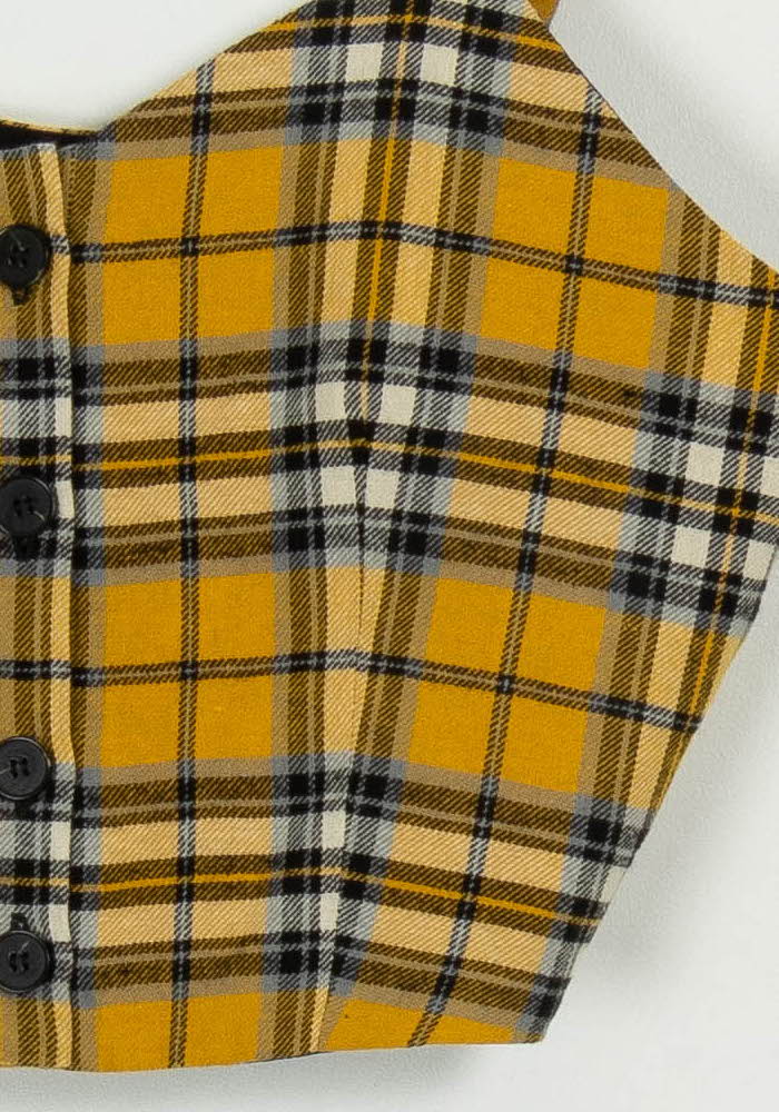 Crop top Jaune et Noir - Taille M/38 de la marque Maje | PARAD122638 - Vendu par Paradigme - Image 3