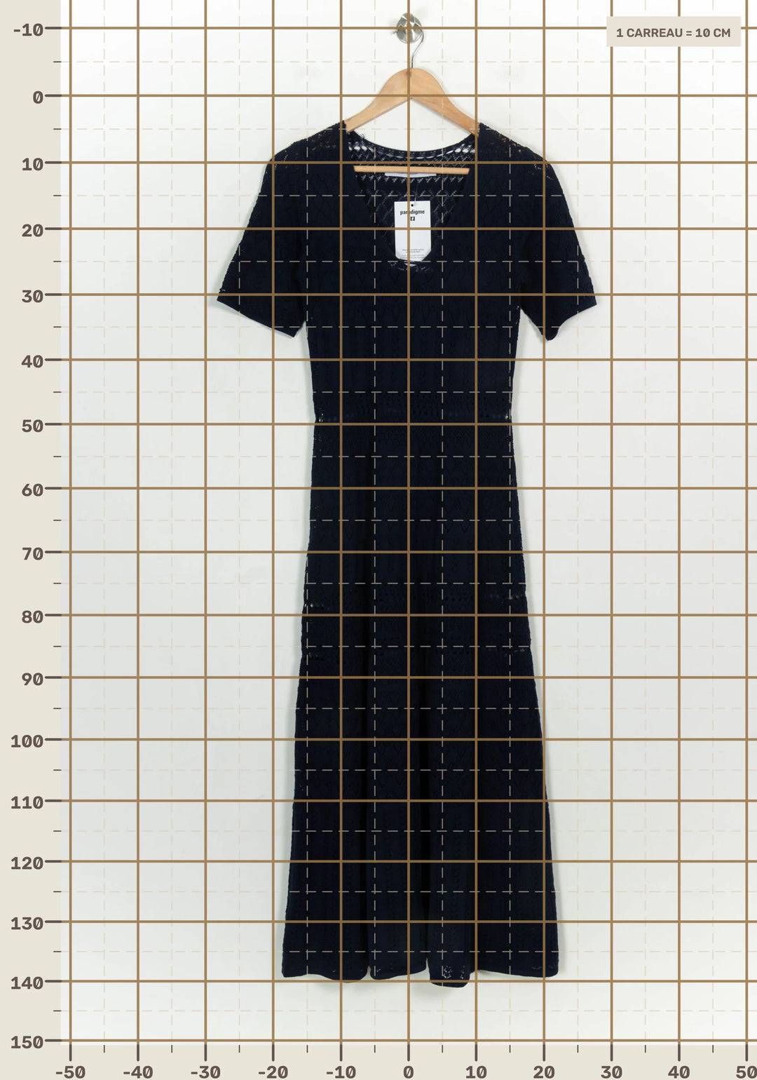 Robe Longue Bleue - Taille S/36 de la marque La Fée Maraboutée | PARAD122639 - Vendu par Paradigme - Image 4