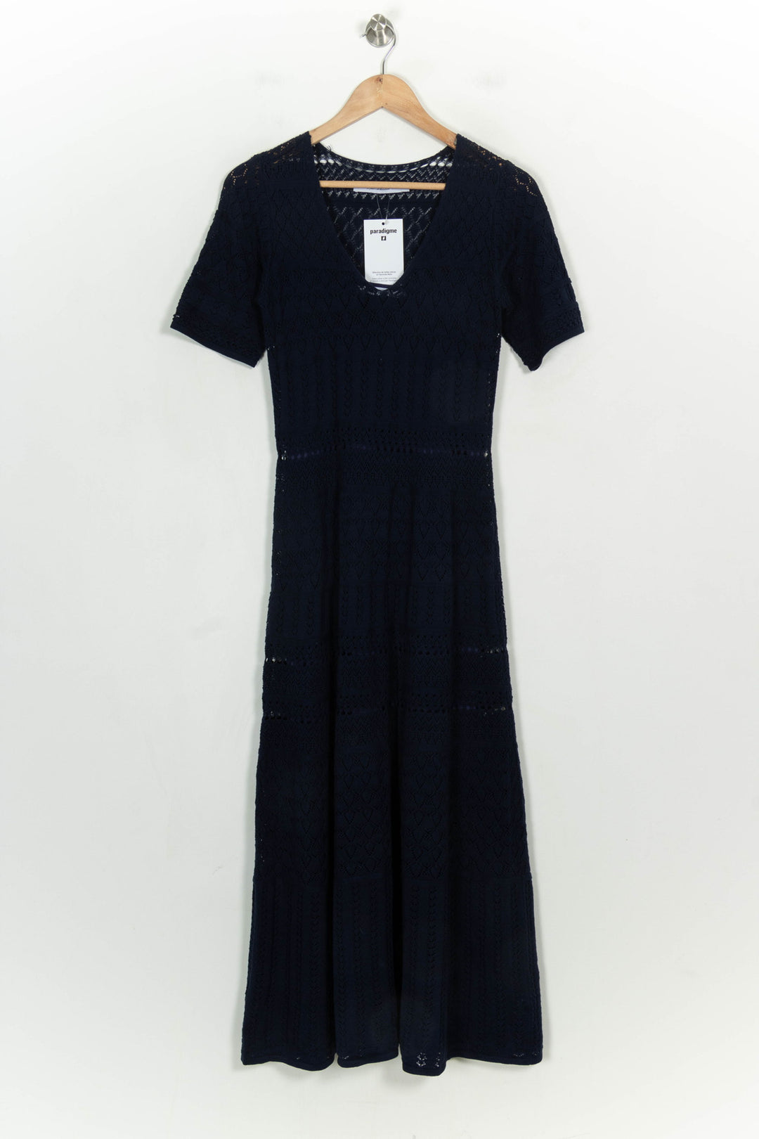 Robe Longue Bleue - Taille S/36 de la marque La Fée Maraboutée | PARAD122639 - Vendu par Paradigme - Image 2