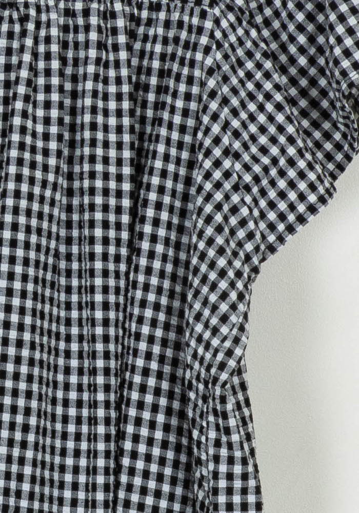 Blouse Noire et Blanche - Taille S/36 de la marque La Fée Maraboutée | PARAD122640 - Vendu par Paradigme - Image 3