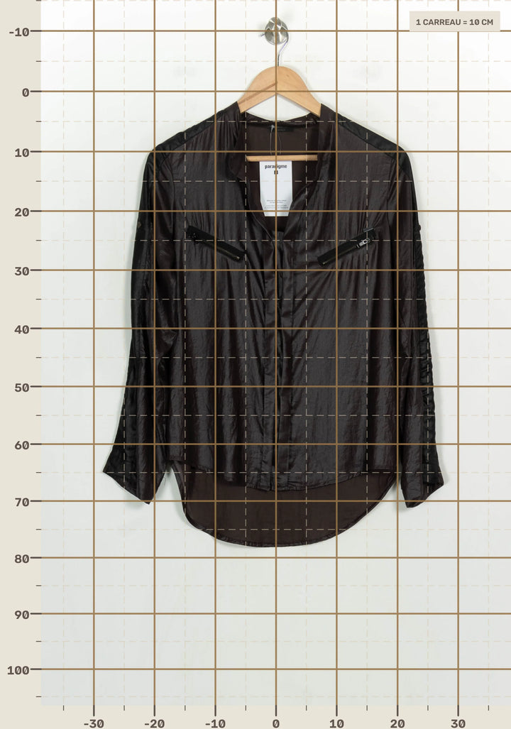 Blouse Noire - Taille M/38 de la marque IKKS | PARAD122648 - Vendu par Paradigme - Image 4