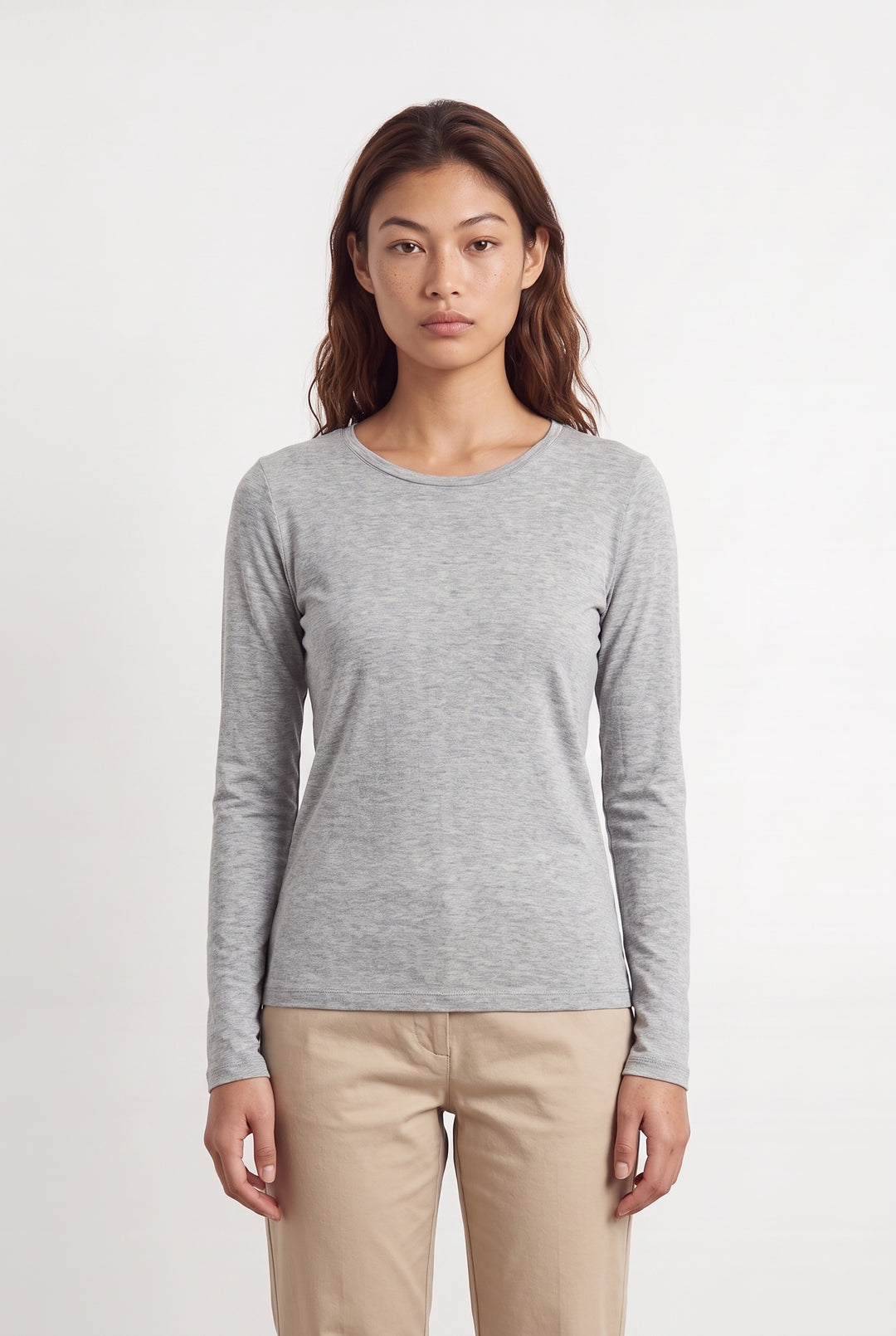 Tee-shirt Manches Longues Gris - Taille S/36 de la marque Maison 123 | PARAD122659 - Vendu par Paradigme - Image 1