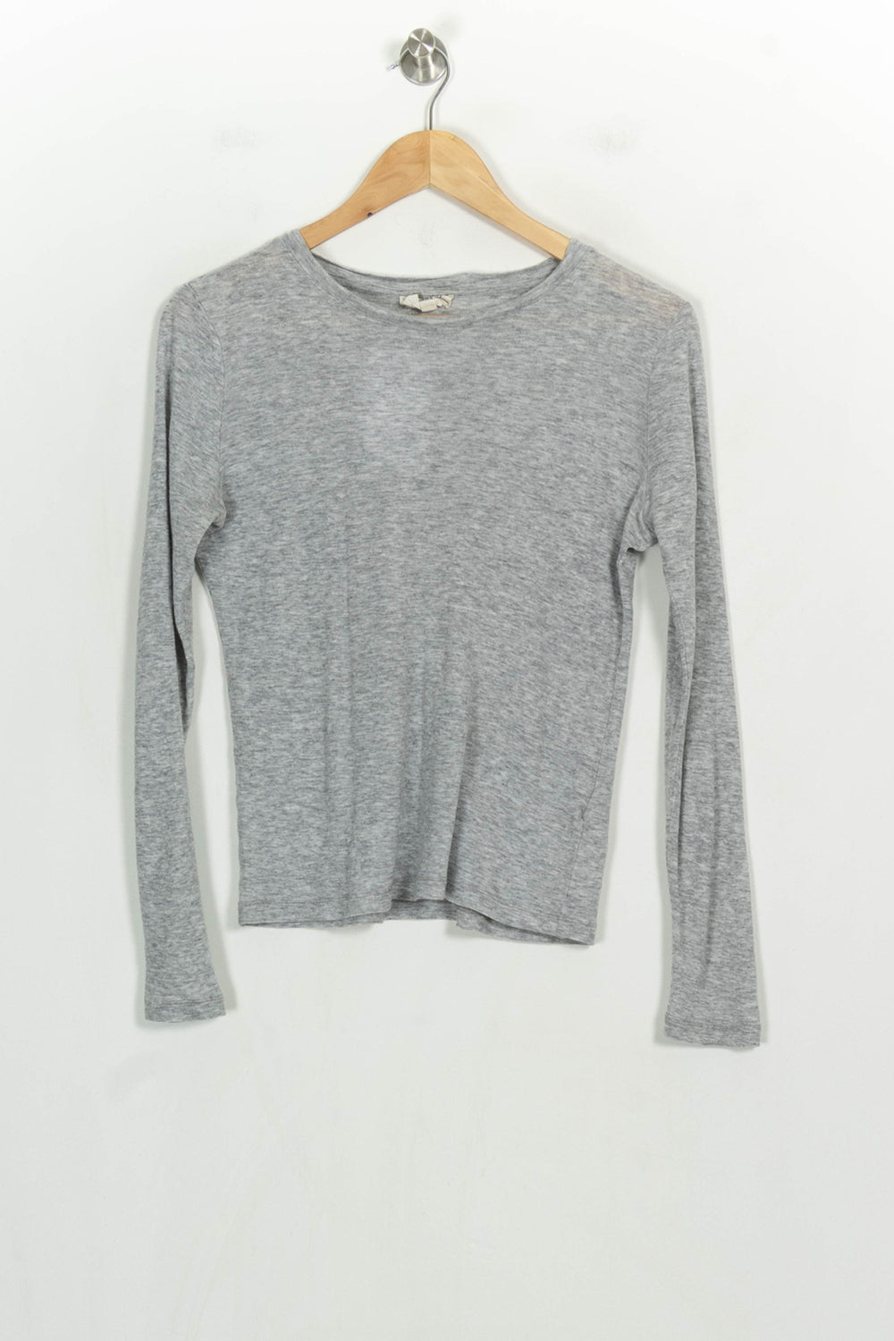 Tee-shirt Manches Longues Gris - Taille S/36 de la marque Maison 123 | PARAD122659 - Vendu par Paradigme - Image 2