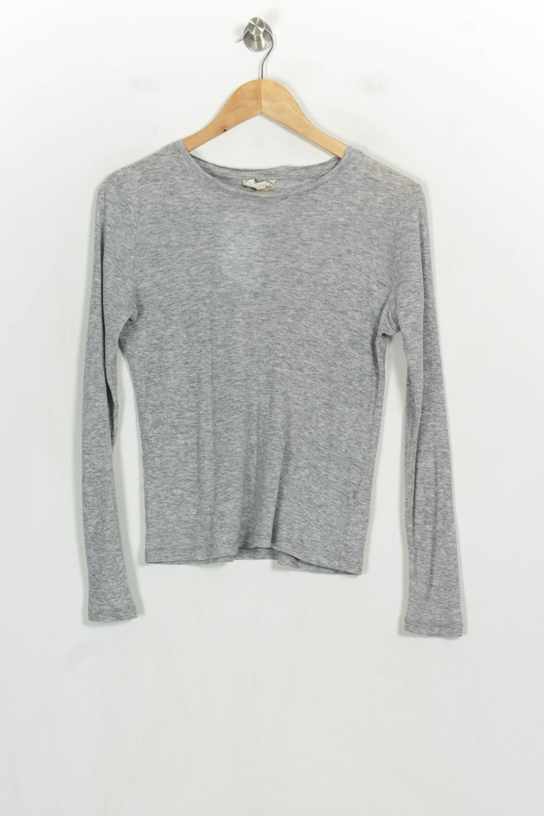 Tee-shirt Manches Longues Gris - Taille S/36 de la marque Maison 123 | PARAD122659 - Vendu par Paradigme - Image 2