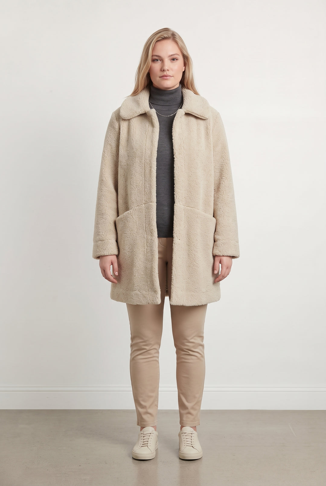 Manteau Beige - Taille XL/42 de la marque La Fée Maraboutée | PARAD122669 - Vendu par Paradigme - Image 1