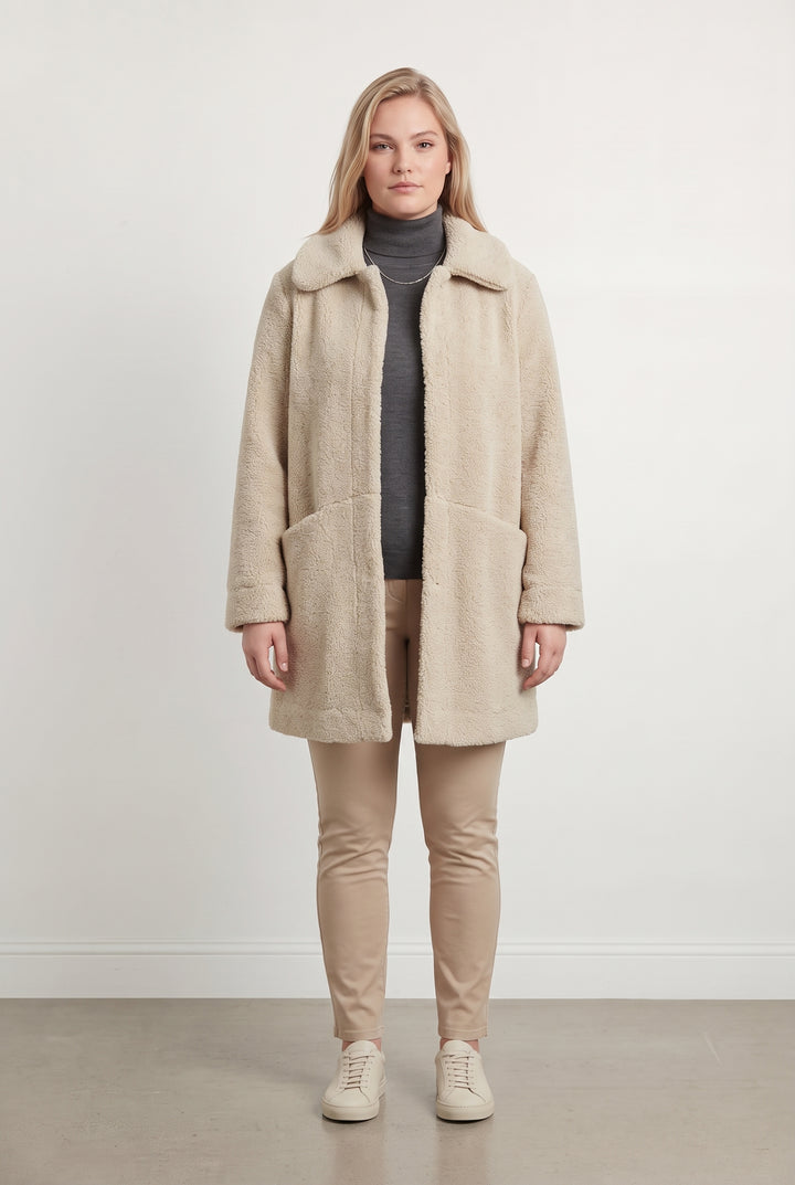Manteau Beige - Taille XL/42 de la marque La Fée Maraboutée | PARAD122669 - Vendu par Paradigme - Image 1