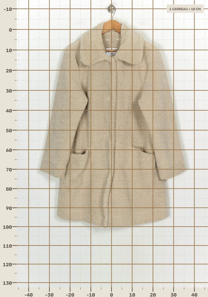 Manteau Beige - Taille XL/42 de la marque La Fée Maraboutée | PARAD122669 - Vendu par Paradigme - Image 4