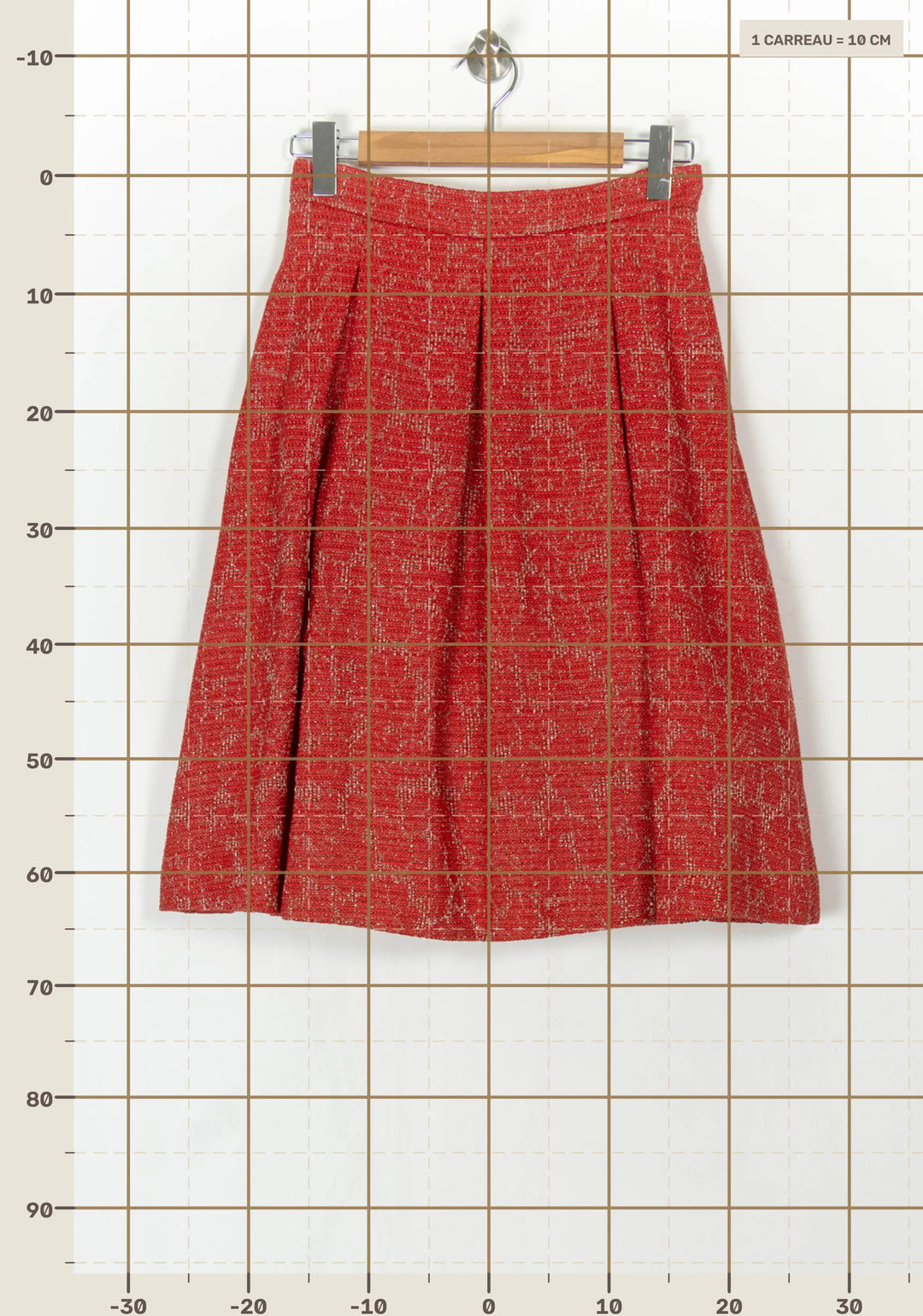 Jupe Évasée Rouge - Taille XL/42 de la marque Liu Jo | PARAD122676 - Vendu par Paradigme - Image 4