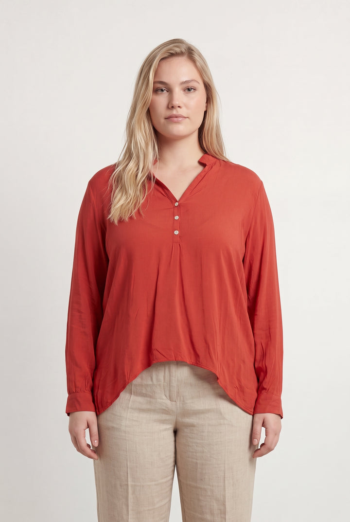Blouse Rouge - Taille XL/42 de la marque La Fée Maraboutée | PARAD122677 - Vendu par Paradigme - Image 1