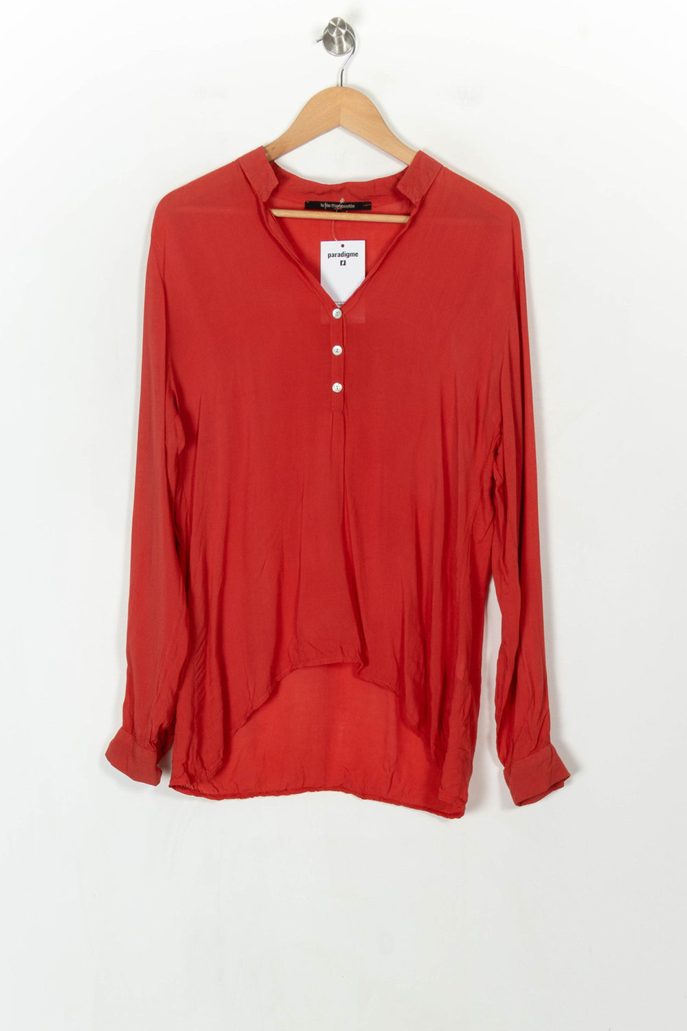 Blouse Rouge - Taille XL/42 de la marque La Fée Maraboutée | PARAD122677 - Vendu par Paradigme - Image 2