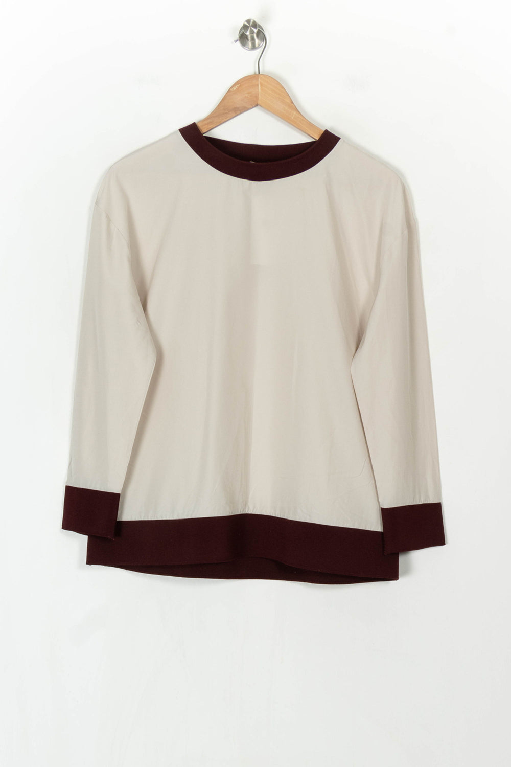 Sweatshirt Beige et Bordeaux - Taille S/36 de la marque COS | PARAD122681 - Vendu par Paradigme - Image 2