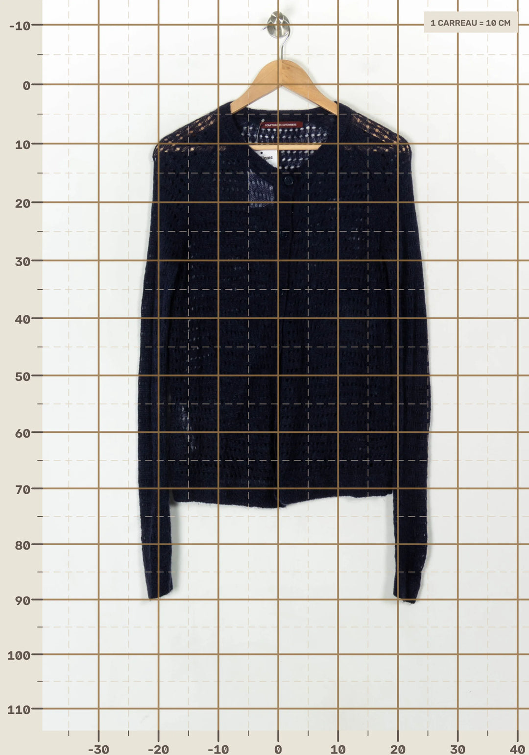 Cardigan Bleu - Taille M/38 de la marque Comptoir des Cotonniers | PARAD122684 - Vendu par Paradigme - Image 4