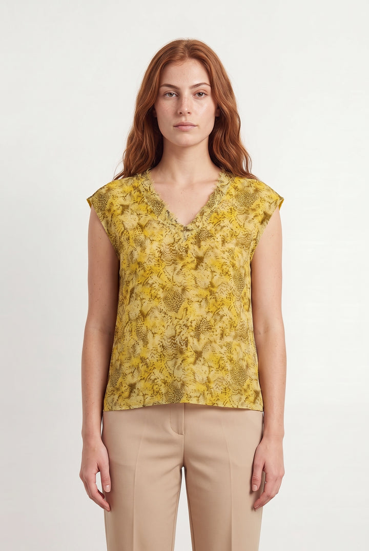 Débardeur Jaune - Taille M/38 de la marque One Step | PARAD122685 - Vendu par Paradigme - Image 1