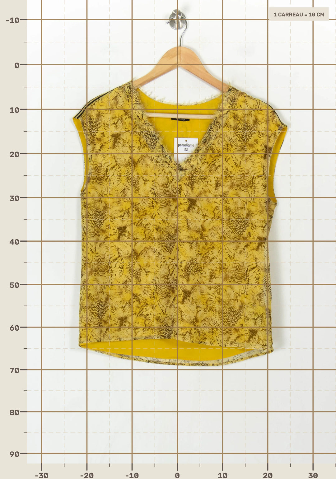 Débardeur Jaune - Taille M/38 de la marque One Step | PARAD122685 - Vendu par Paradigme - Image 4