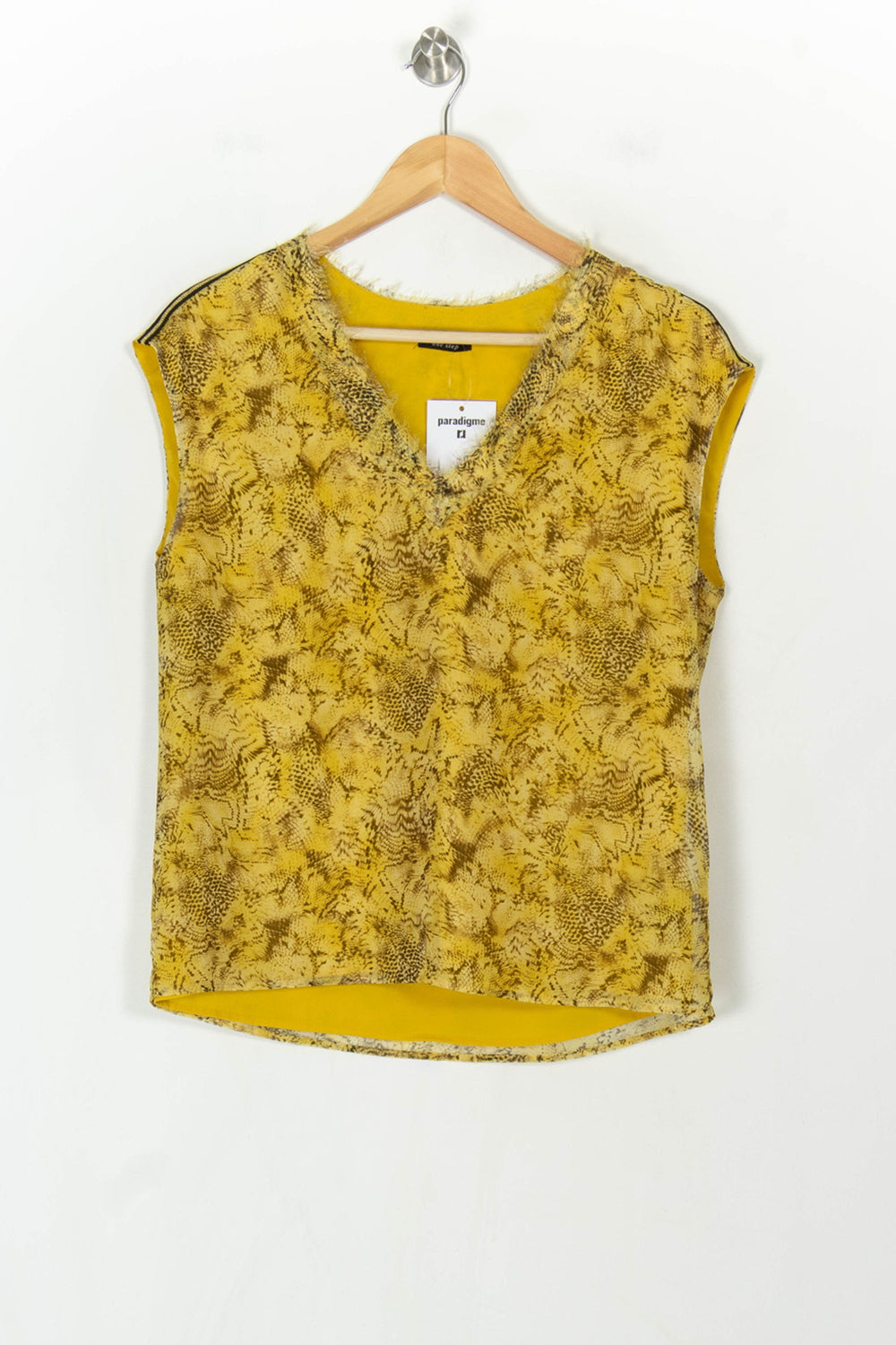 Débardeur Jaune - Taille M/38 de la marque One Step | PARAD122685 - Vendu par Paradigme - Image 2