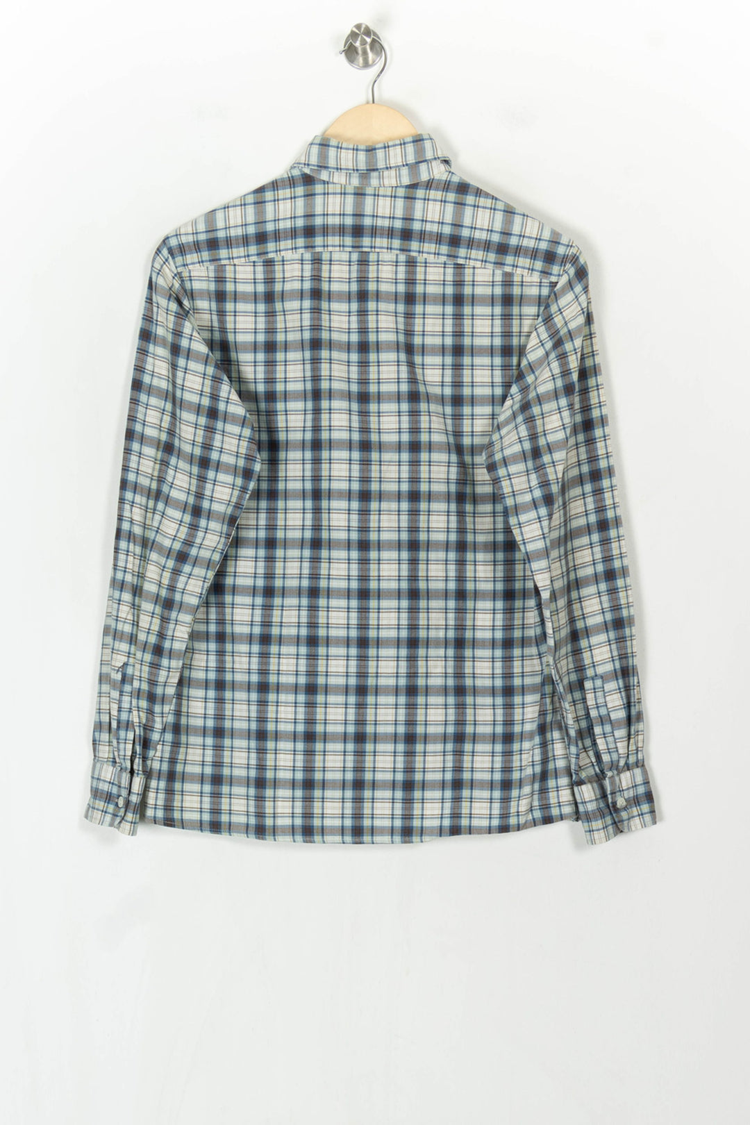 Chemise à Carreaux Bleue et Blanche - Taille XS/34 de la marque A.P.C. | PARAD122687 - Vendu par Paradigme - Image 5