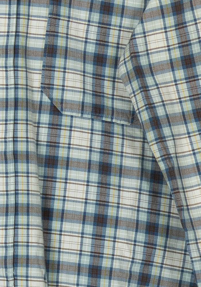 Chemise à Carreaux Bleue et Blanche - Taille XS/34 de la marque A.P.C. | PARAD122687 - Vendu par Paradigme - Image 3