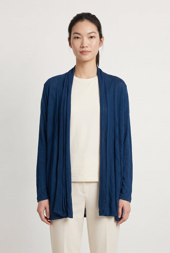 Cardigan Bleu - Taille M/38 de la marque One Step | PARAD122694 - Vendu par Paradigme - Image 1