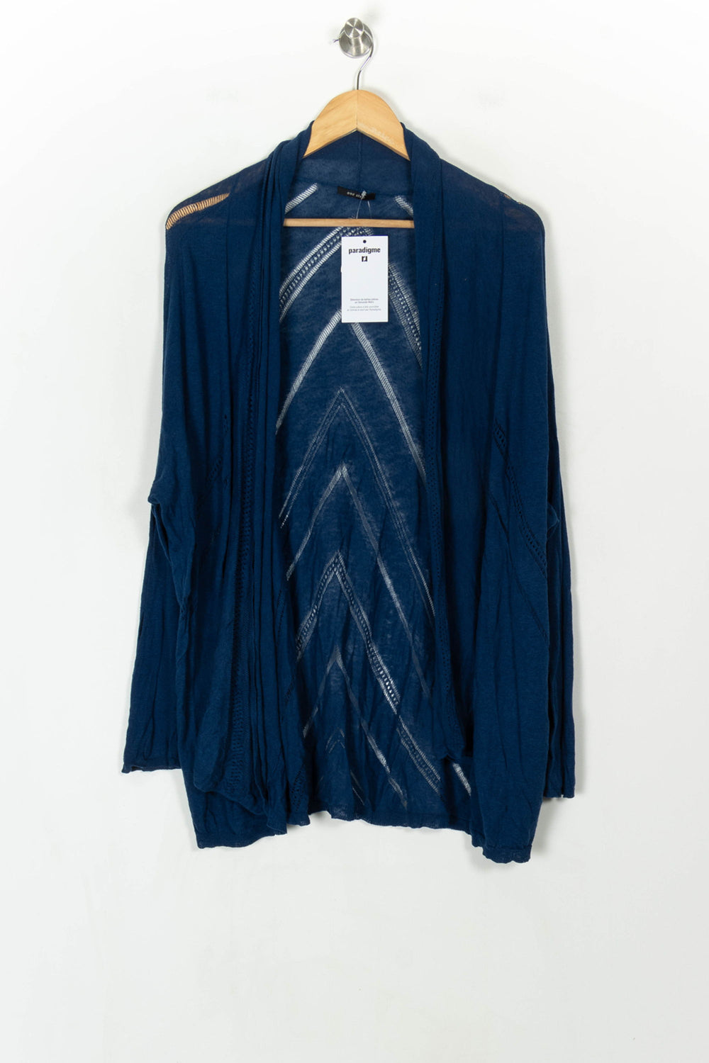 Cardigan Bleu - Taille M/38 de la marque One Step | PARAD122694 - Vendu par Paradigme - Image 2