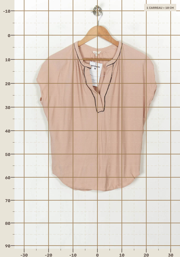Blouse Rose - Taille M/38 de la marque Pablo | PARAD122695 - Vendu par Paradigme - Image 4
