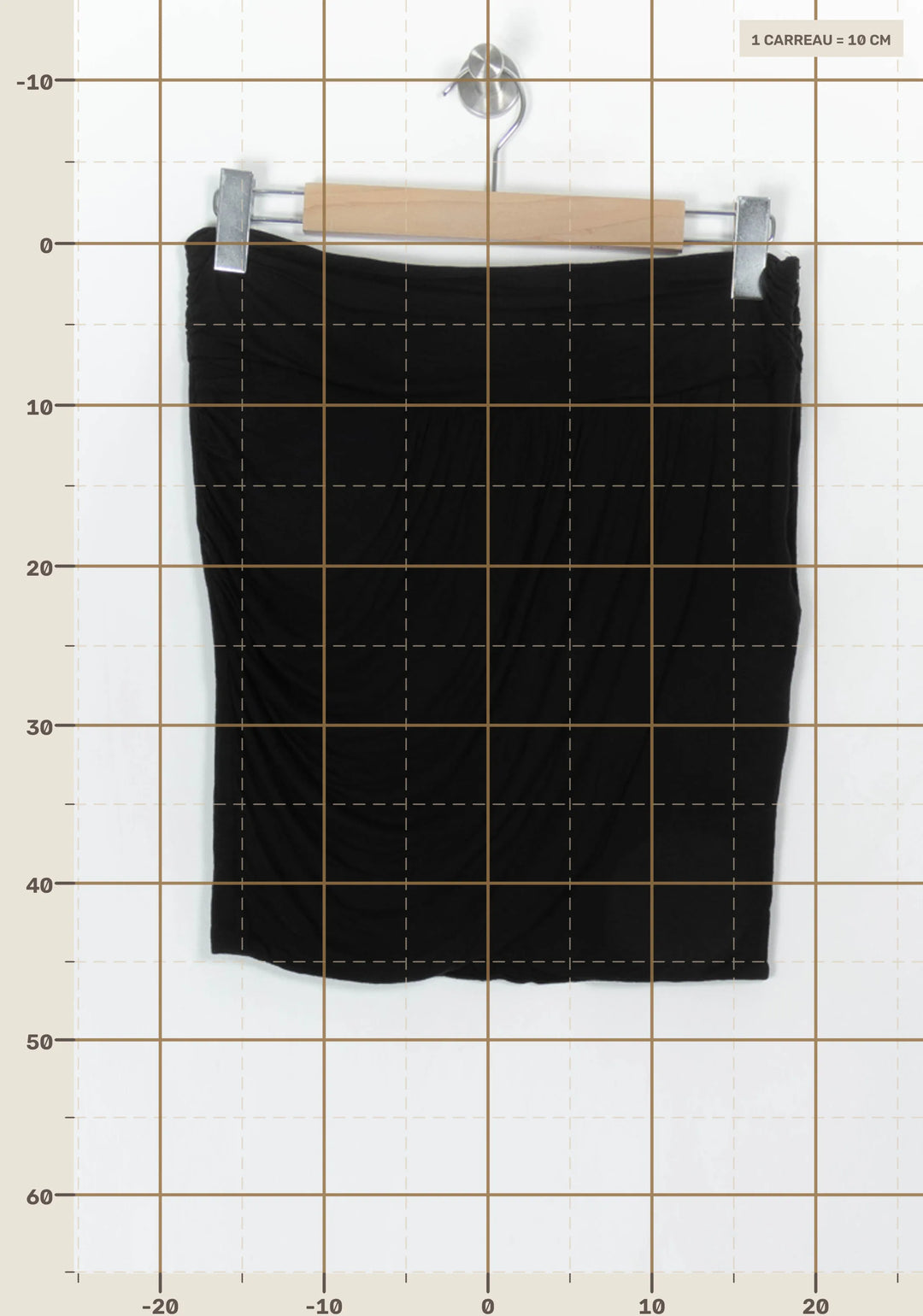 Jupe Drapée Noire - Taille L/40 de la marque IKKS | PARAD122696 - Vendu par Paradigme - Image 4