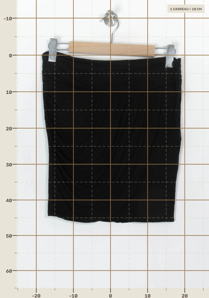 Jupe Drapée Noire - Taille L/40 de la marque IKKS | PARAD122696 - Vendu par Paradigme - Image 4