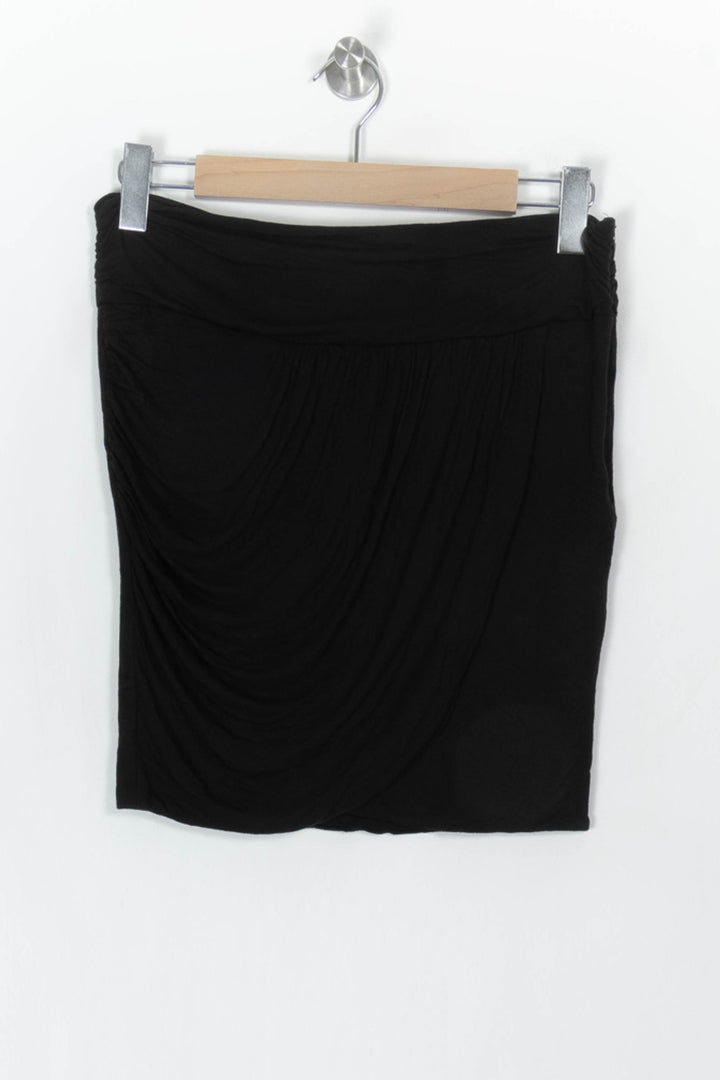 Jupe Drapée Noire - Taille L/40 de la marque IKKS | PARAD122696 - Vendu par Paradigme - Image 2