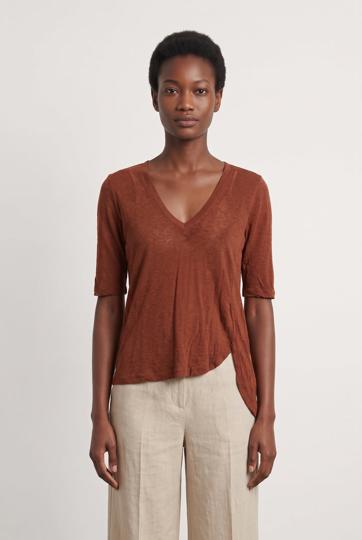 Tee-shirt Orange - Taille M/38 de la marque The Kooples | PARAD122697 - Vendu par Paradigme - Image 1