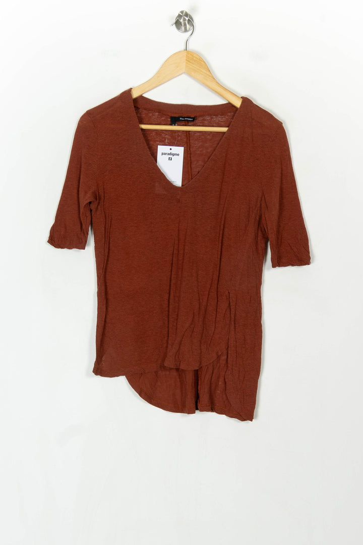 Tee-shirt Orange - Taille M/38 de la marque The Kooples | PARAD122697 - Vendu par Paradigme - Image 2