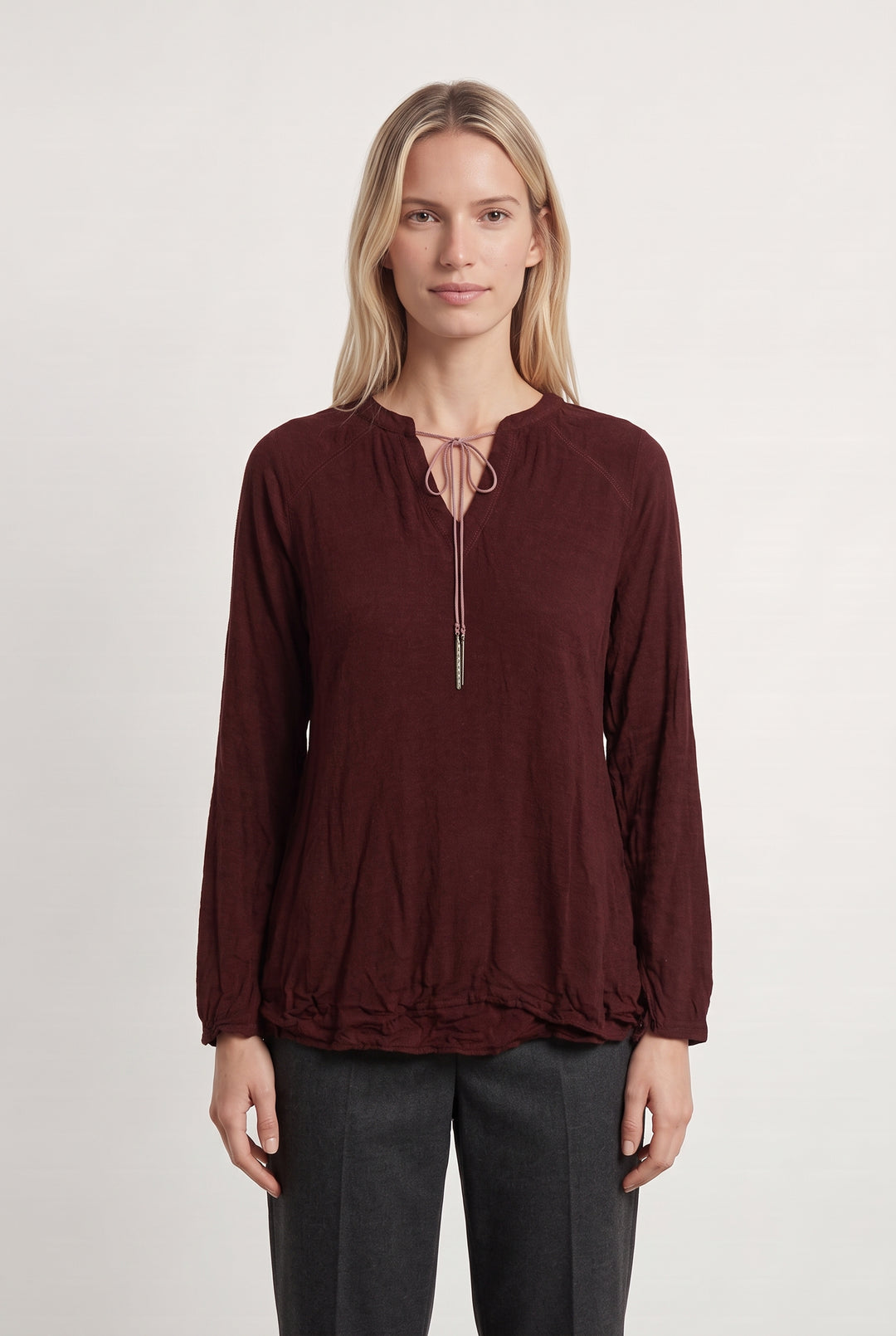 Blouse Bordeaux - Taille M/38 de la marque Louizon | PARAD122698 - Vendu par Paradigme - Image 1