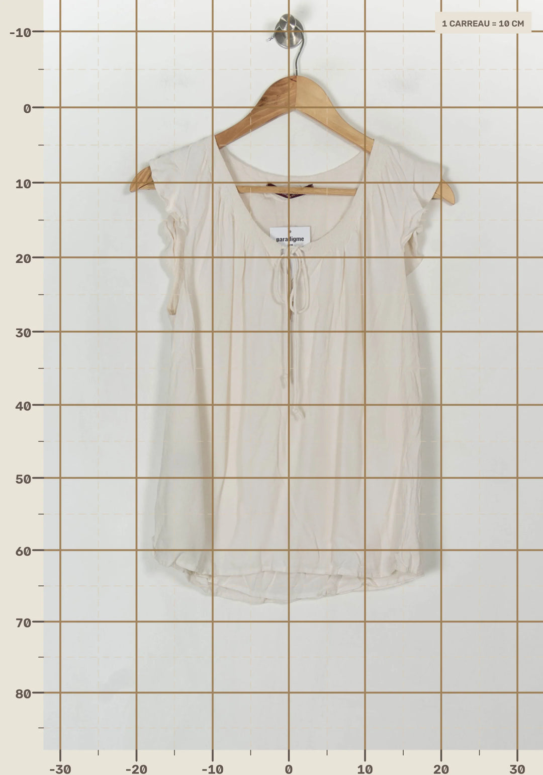 Blouse Blanche - Taille L/40 de la marque Comptoir des Cotonniers | PARAD122702 - Vendu par Paradigme - Image 4