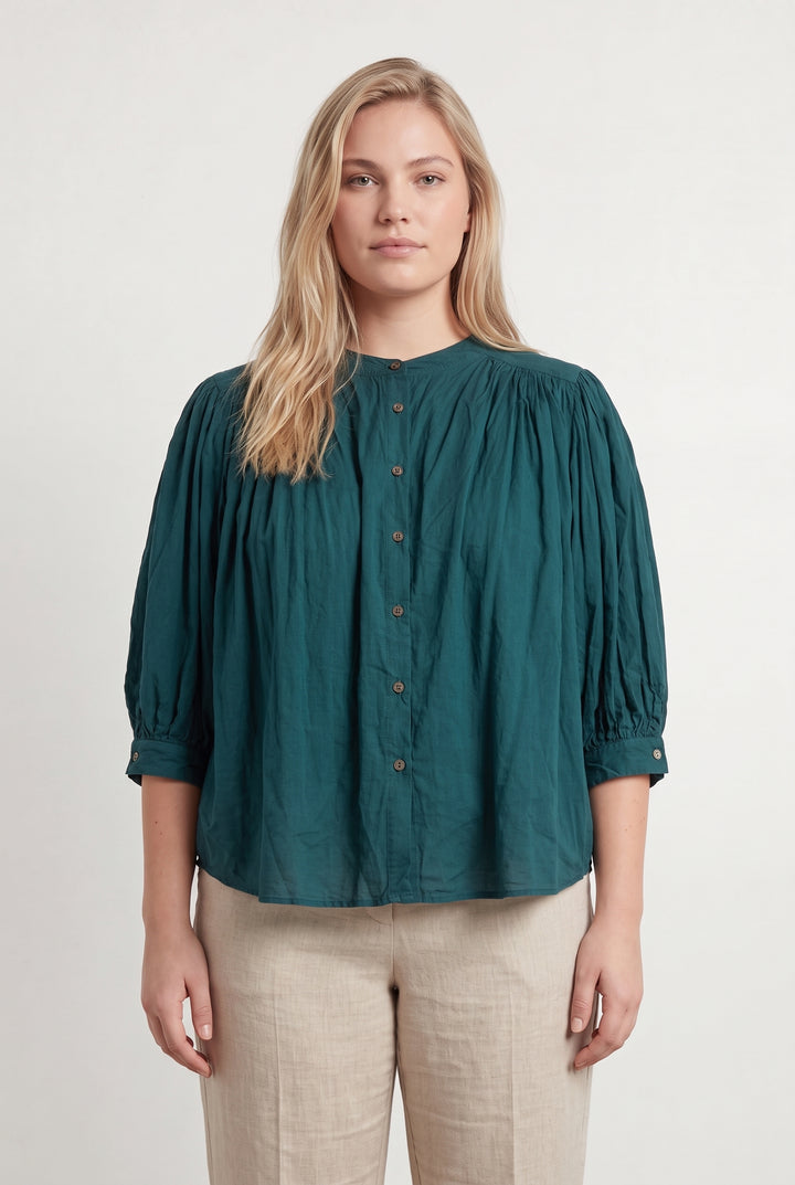 Blouse Verte - Taille XL/42 de la marque La Fée Maraboutée | PARAD122711 - Vendu par Paradigme - Image 1