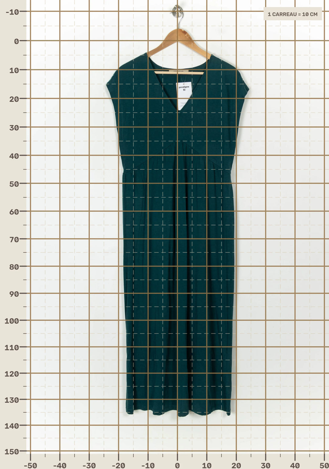 Robe Longue Verte - Taille XXL/44 de la marque La Fée Maraboutée | PARAD122712 - Vendu par Paradigme - Image 4