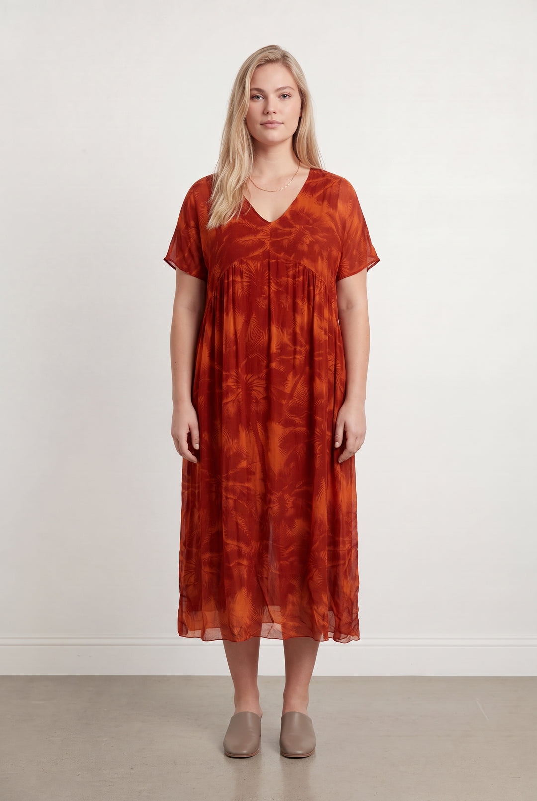 Robe Orange - Taille XL/42 de la marque La Fée Maraboutée | PARAD122713 - Vendu par Paradigme - Image 1