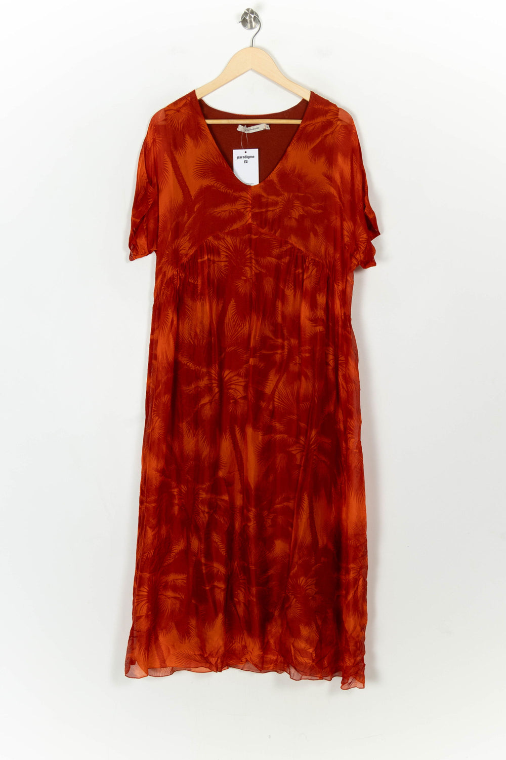 Robe Orange - Taille XL/42 de la marque La Fée Maraboutée | PARAD122713 - Vendu par Paradigme - Image 2