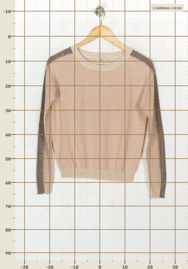 Pull Rose et Marron - Taille S/36 de la marque Essentiel Antwerp | PARAD122714 - Vendu par Paradigme - Image 4